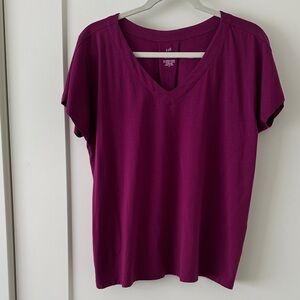 J. Jill Purple Short Sleeve Tee